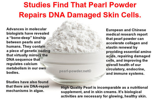Pearl Powder Repairs DNA Damaged Skin Cells