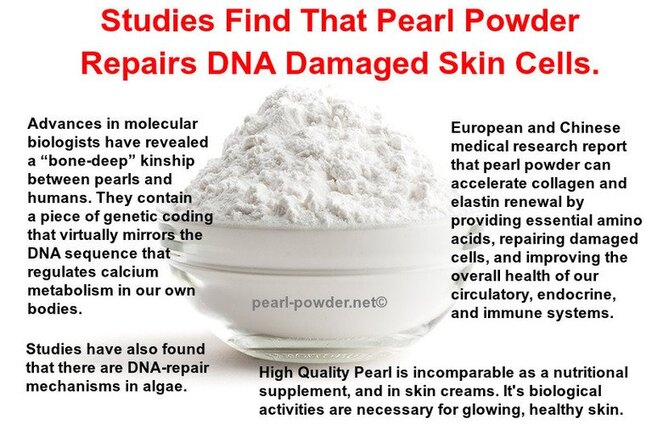 Studies Find That Pearl Powder Repairs DNA Damaged Skin Cells